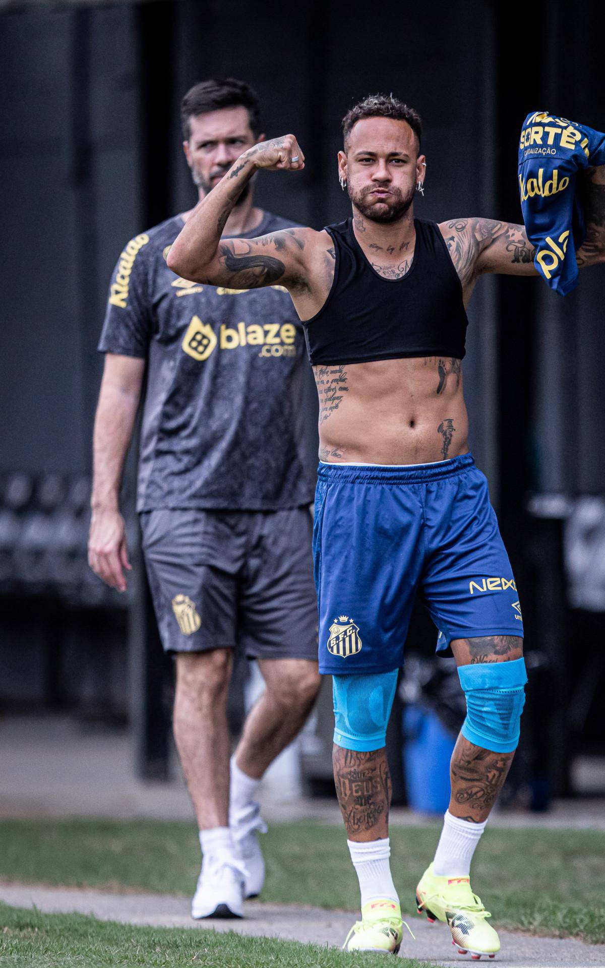Neymar no CT Rei Pele