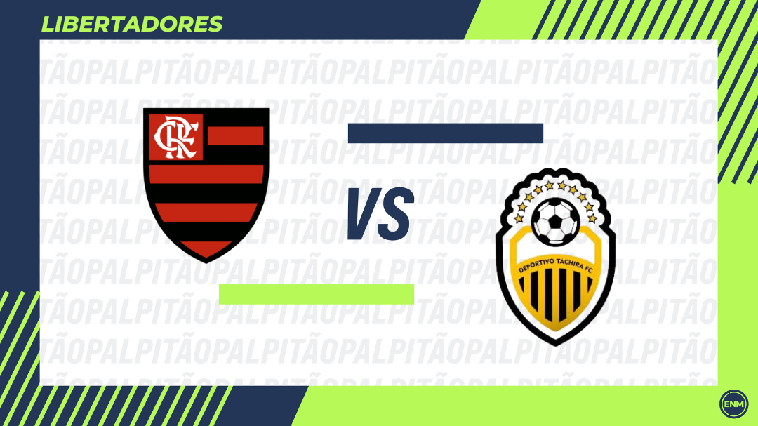 O Flamengo enfrenta o Deportivo Tachira nesta quarta-feira (28), as 21h30 (de Brasilia).