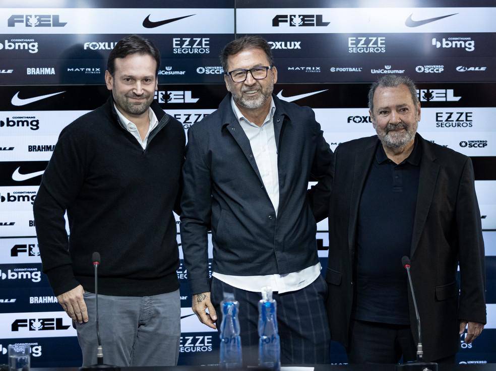 Pedro Silveira, Augusto Melo e Fred Luz no Corinthians