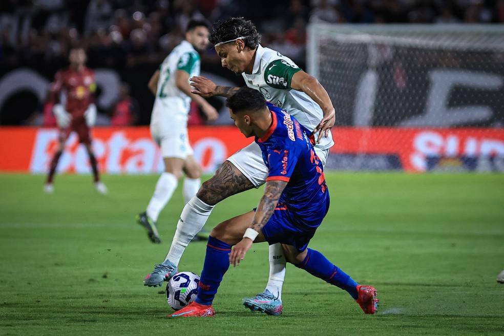 Richard Rios em Bragantino x Palmeiras