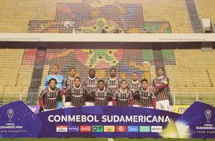 Time titular do Fluminense para enfrentar o GV San Jose (Foto: Marcelo Goncalves / Fluminense FC)