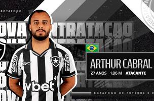 Botafogo anuncia Arthur Cabral (Foto: Divulgacao)