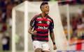 Bruno Henrique e acusado de forcar cartao no jogo entre Flamengo e Santos, pela 31a rodada do Brasileiro de 2023 (Foto: Adriano Fontes / Flamengo