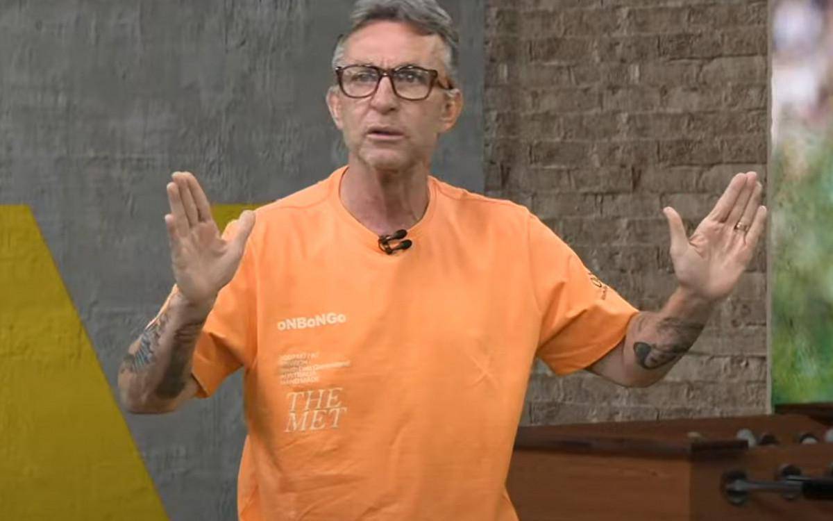 Craque Neto e o apresentador do programa 'Os Donos da Bola', da TV Band