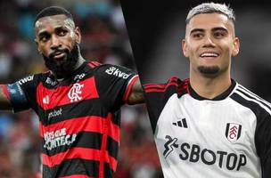 Gerson pode estar saindo do Flamengo, que tem como plano de reposicao o retorno de Andreas Pereira (Foto: Montagem Canal do Youtube Resenha Rubro Negra)