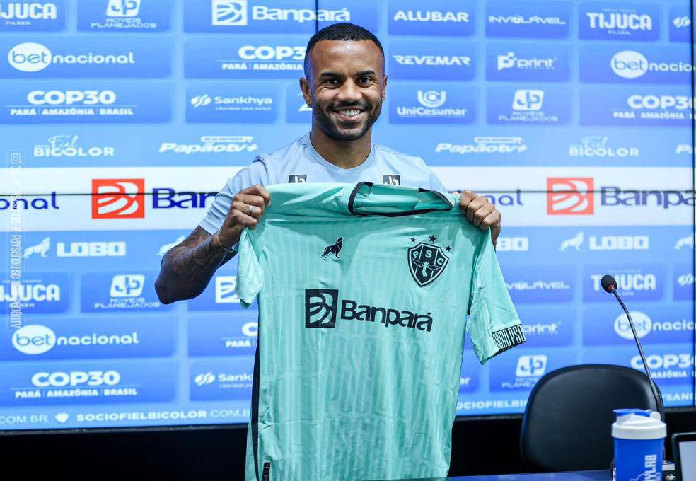 Keffel foi apresentado oficialmente como novo reforco do Paysandu para a Serie B