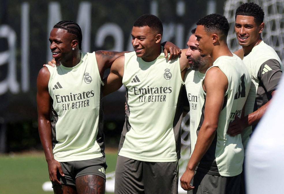 Kylian Mbappe retorna aos treinos do Real Madrid apos gastroenterite