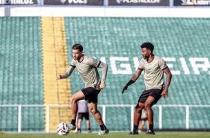 Lucas Dias e Ligger em treino no Orlando Scarpelli (Foto: Patrick Floriani/FFC)