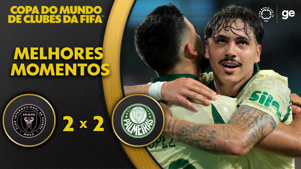 Mauricio celebra gol marcado pelo Palmeiras na reta final no Hard Rock Stadium