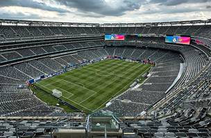 MetLife Stadium, em New Jersey, antes de Barcelona x Real Madrid (Foto: Twitter/Real Madrid)
