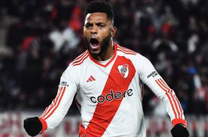 Miguel Borja em River Plate x Urawa Reds (Foto: Reproducao / X Twitter)