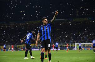 Na ultima temporada, Joaquin Correa fez dois gols e deu tres assistencias em 22 jogos pela Inter de Milao (Foto: Divulgacao / X @Inter)