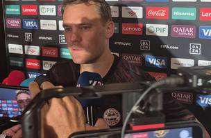 Neuer em entrevista apos Bayern 4 x 2 Flamengo (Foto: Thiago Lima)