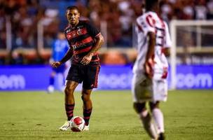 Rayan Lucas em acao pelo Flamengo no Campeonato Carioca (Foto: Marcelo Cortes / Flamengo)
