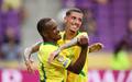 Rayners celebra gol marcado pelo Mamelodi Sundowns (Foto: Divulgacao / FIFA / Jogada10