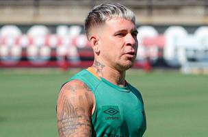 Soteldo ao lado de Thiago Silva (Foto: Marcelo Goncalves/Fluminense FC)