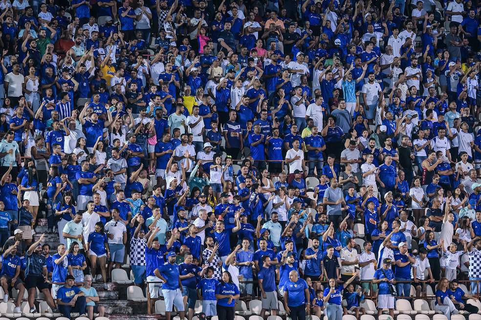 Torcida do Cruzeiro na Arena do Jacare