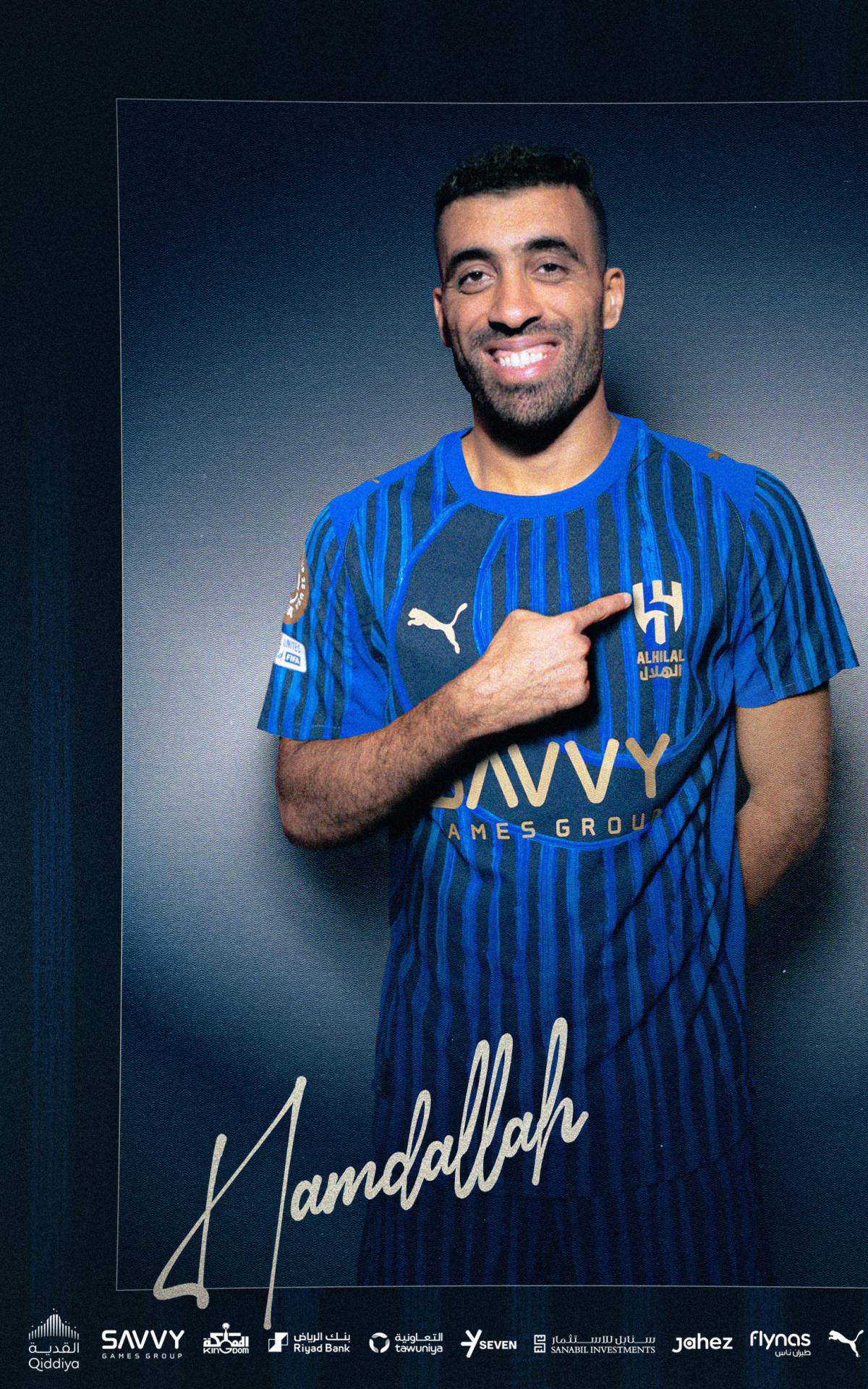 Abderrazak Hamdallah assume a camisa 10 do Al-Hilal, que estava vaga desde a saida de Neymar