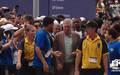Carlo Ancelotti chega ao Metlife Stadium para final da Copa do Mundo de Clubes (Foto: Reproducao/Sportv