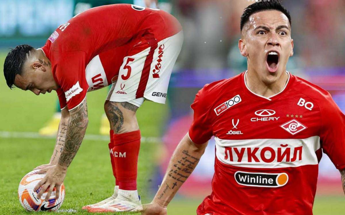 Esequiel Barco sondado pelo Flamengo em acao pelo Spartak