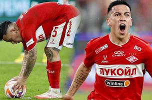 Esequiel Barco sondado pelo Flamengo em acao pelo Spartak (Foto: Montagem Canal Resenha Rubro Negra do Youtube)