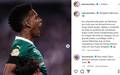 Estevao se despede do Palmeiras (Foto: Reproducao