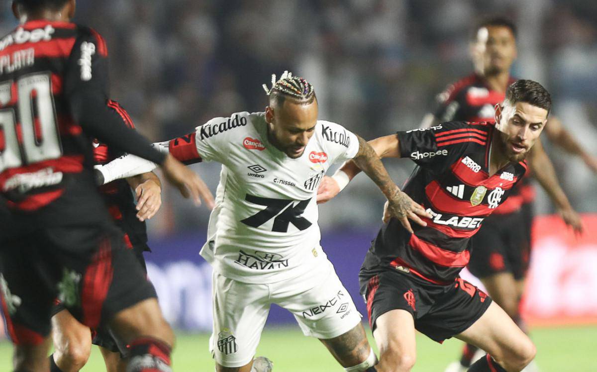 Flamengo e Santos se enfrentaram pela 14a rodada do Brasileirao