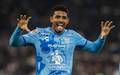 John Kennedy marca primeiro gol pelo Pachuca, no Campeonato Mexicano (Foto: EFE/ Miguel Sierra