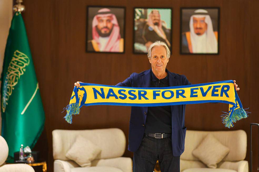 Jorge Jesus e apresentado como treinador do Al-Nassr
