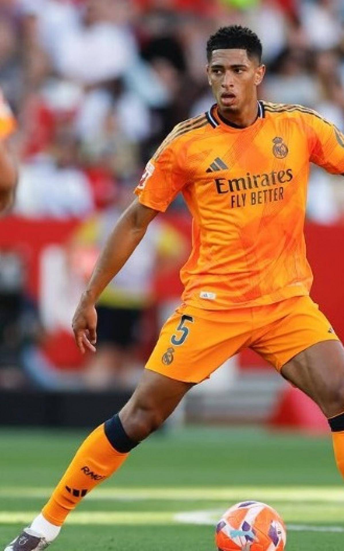 Jude Bellingham em partida pelo Real Madrid