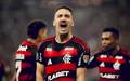 Leo Ortiz vibra em jogo do Flamengo (Foto: Adriano Fontes / Flamengo