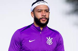 Memphis Depay durante treino do Corinthians (Foto: Rodrigo Coca/Agencia Corinthians)