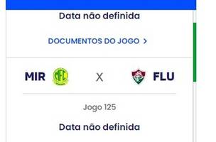 Mirassol x Fluminense ainda nao tem data definida (Foto: Reproducao CBF)