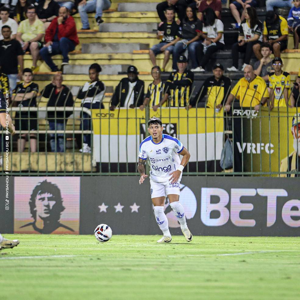 Pedro Delvalle entrou em campo pela ultima vez com a camisa do Paysandu contra o Volta Redonda, pela 6a rodada da Serie B