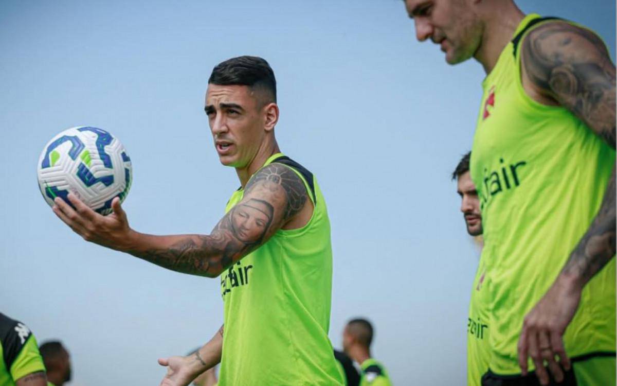 Pumita Rodriguez em treino do Vasco