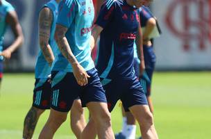 Relacao entre Pedro e Filipe Luis no Flamengo e incognita apos criticas do treinador (Foto: Gilvan de Souza / CRF)