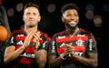 Saul e Emerson Royal foram os dois primeiros reforcos do Flamengo nesta janela (Foto: Adriano Fontes / Flamengo