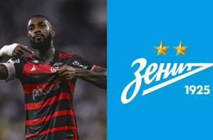Vaza imagem de Gerson com a camisa do Zenit apos saida do Flamengo (Foto: Divulgacao Flamengo/Zenit)