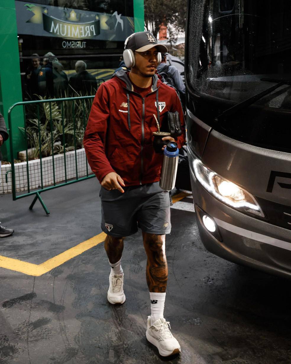 Alan Franco antes de Juventude x Sao Paulo