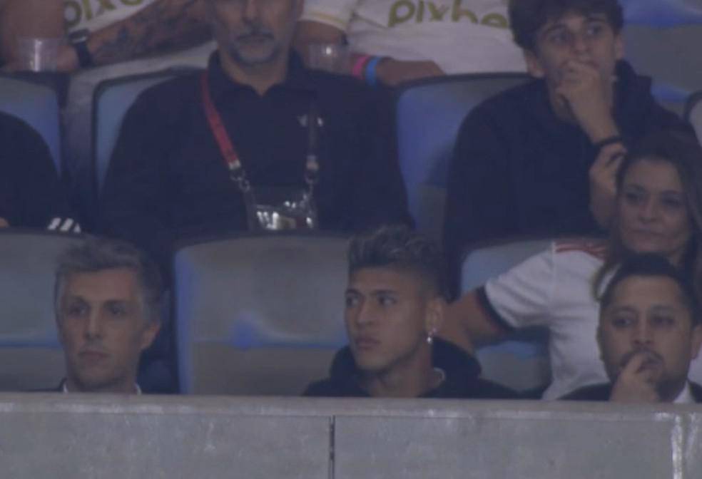 Carrascal no Maracana em Flamengo x Atletico-MG