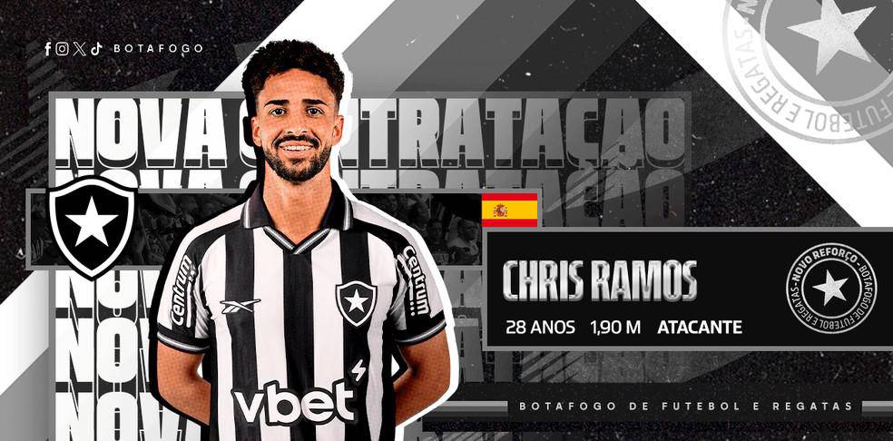 Chris Ramos anunciado pelo Botafogo