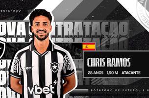 Chris Ramos anunciado pelo Botafogo (Foto: Divulgacao)