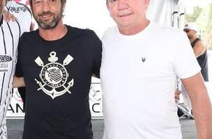 Duilio Monteiro Alves e Andres Sanchez, ex-presidentes do Corinthians (Foto: Reproducao)