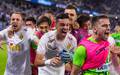 Jogadores comemoram classificacao na Champions League. Foto: Imago (Foto: Imago