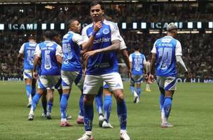 Kaio Jorge jogador do Cruzeiro comemora seu gol durante partida contra o Atletico-MG no estadio Arena MRV pelo campeonato Copa Do Brasil (Foto: GILSON LOBO/AGIF - AGENCIA DE FOTOGRAFIA/AGIF - AGENCIA DE FOTOGRAFIA/)