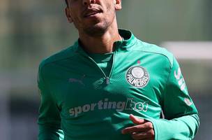 Marcos Rocha durante treino do Palmeiras na Academia de Futebol (Foto: Cesar Greco)
