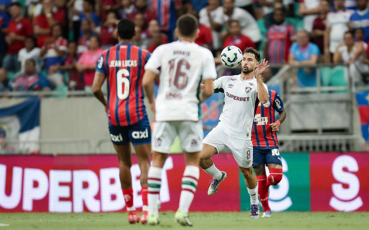 Martinelli. Fluminense enfrentou o Bahia, nesta quinta-feira (28), na Fonte Nova, pelo jogo de ida das quartas de final da Copa do Brasil