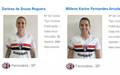 Millene e Darlene sao registradas no BID para defender o Sao Paulo (Foto: BID