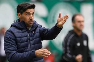 O tecnico Abel Ferreira, da SE Palmeiras, em jogo contra a equipe do Ceara SC, durante partida valida pela decima nona rodada, do Campeonato Brasileiro, Serie A, na arena Allianz Parque. (Foto: Cesar Greco/Palmeiras/by Canon)