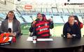 Representante da Betano, Guilherme Figueiredo, e o presidente do Flamengo, Luiz Eduardo Baptista, falaram sobre a parceria (Foto: Reproducao / Flamengo TV